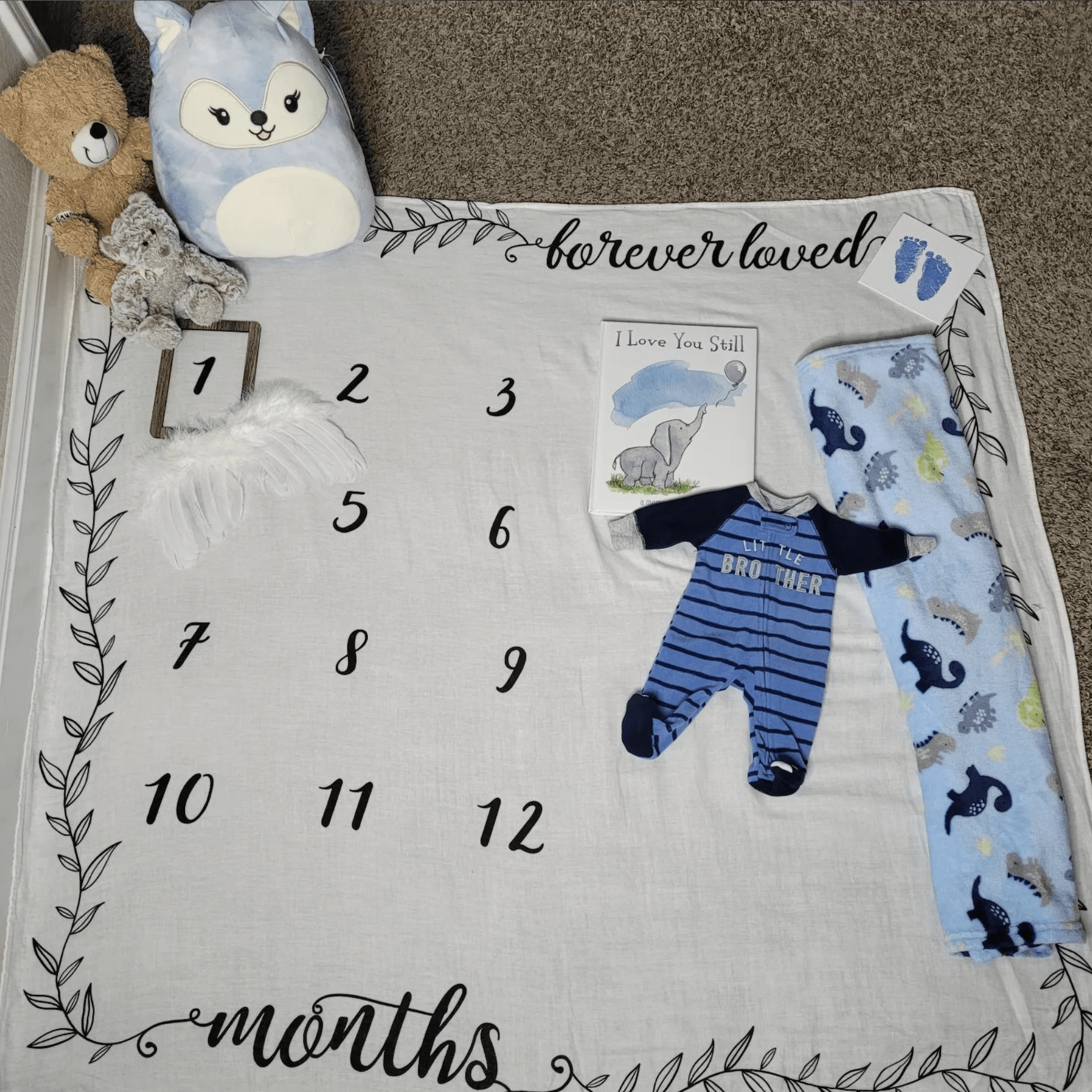 one month milestone blanket